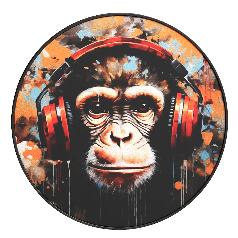 DJ monkey with headphones Image 3