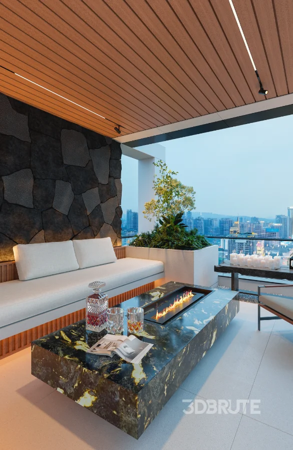 Open‑view balcony bedroom Image 11