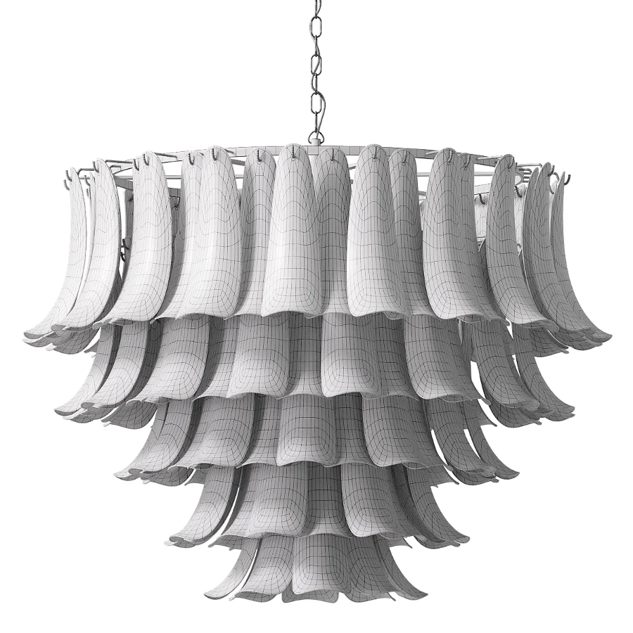 Large Modern Italian Murano Chandelier Palma EL151 Image 4