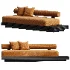 Collins Aluminum 3 Seat Armless Sofa - Thumbnail 3