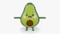 Avocado Cartoon 3D Character - Thumbnail 5