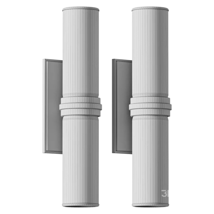 Eleanor Modern Double Glass Wall Sconce Image 3