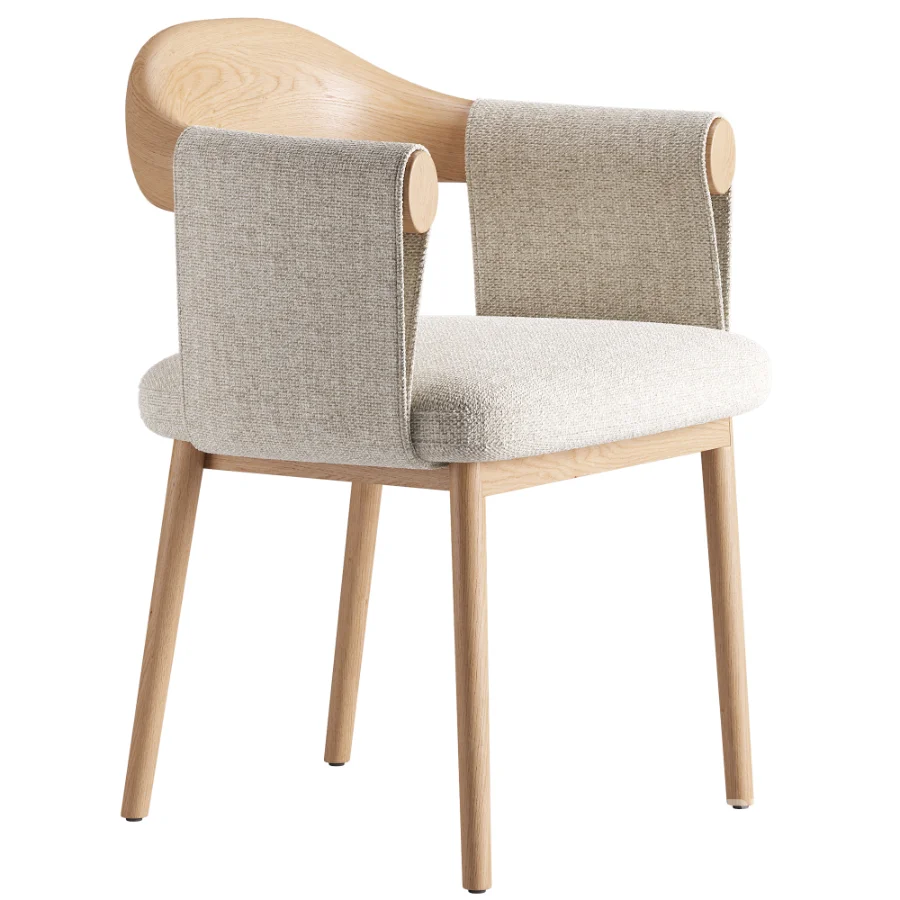 Gardner Modern Leather Dining Chair Image 4