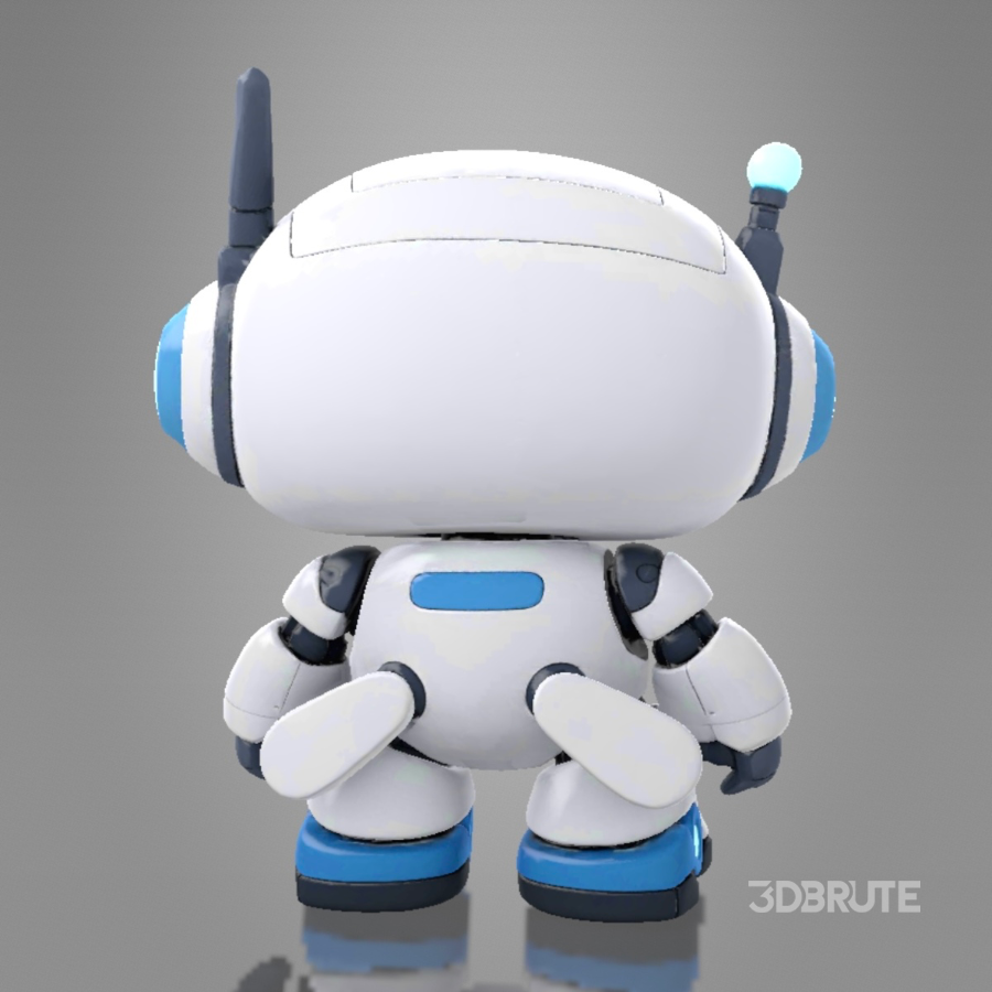 Cute Futuristic Robot Character Image 4