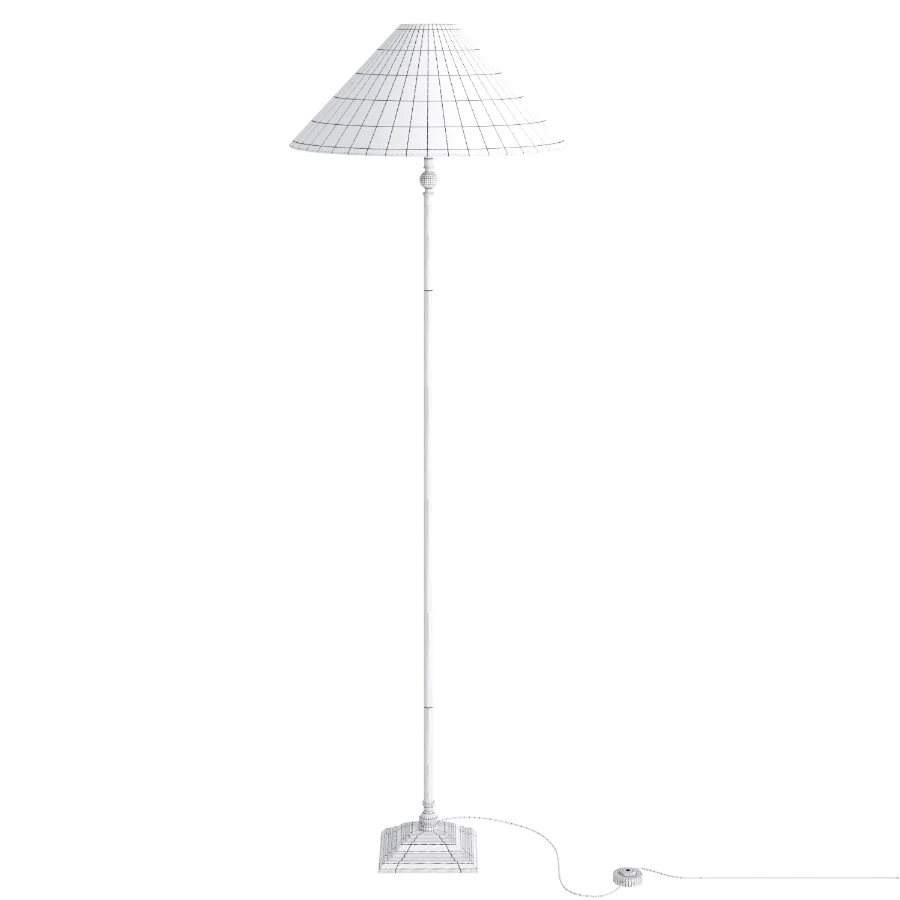 Francesca Matt Black Floor Lamp Image 1