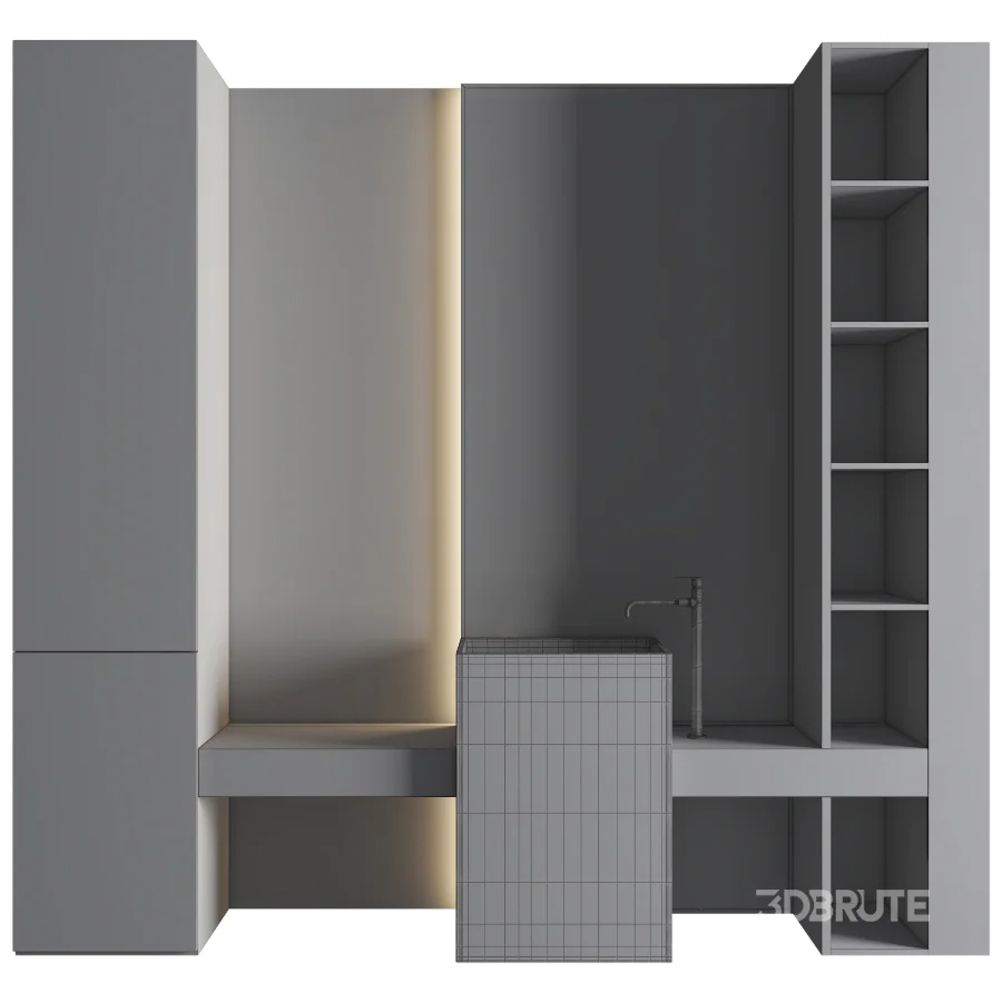 Bathroom Furniture Set 08 Image 3