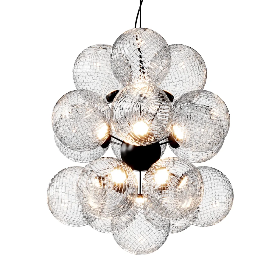 Whirl Burst Chandelier Silver Image 2