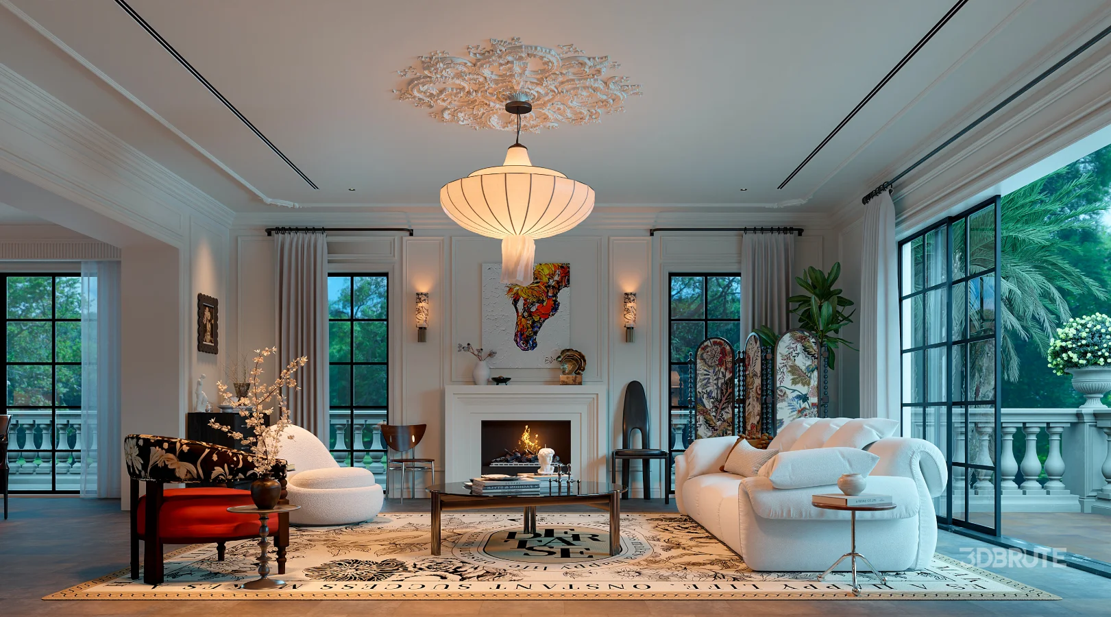 Eclectic living and dining room Image 5