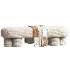 Estelle Mid Beige Ottoman - Thumbnail 1