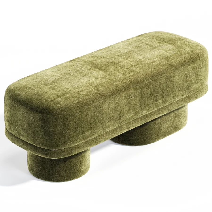 Lena Jacquard Pouf by Eve Furniture Image 2