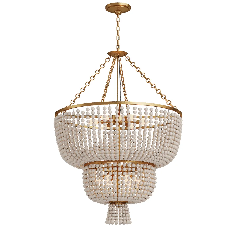 Beaded Kona Tiered Chandelier Image 1