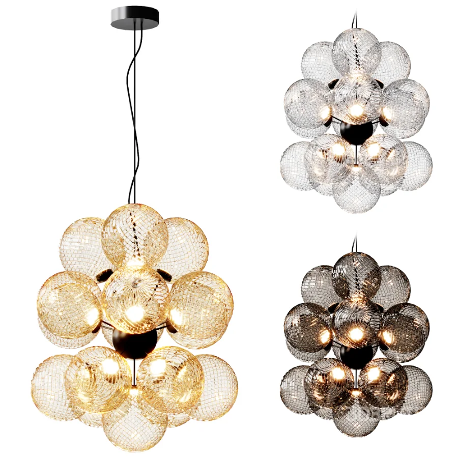 Whirl Burst Chandelier Silver Image 1