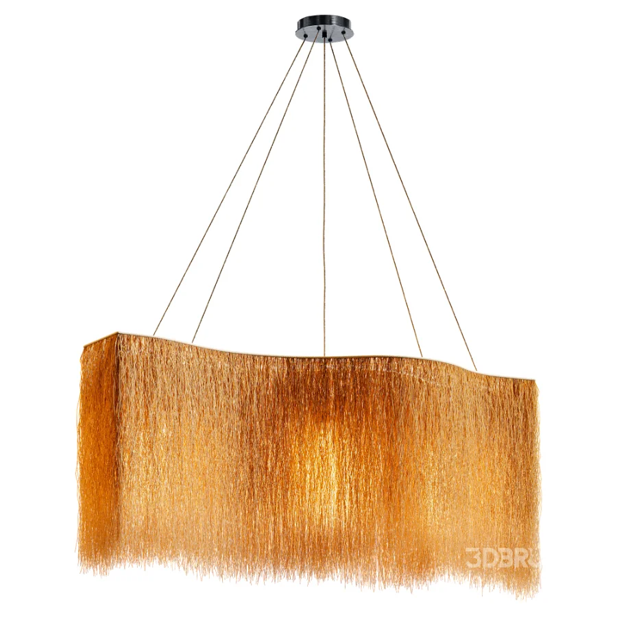 Organic Buriti Fiber Pendant Light Image 1