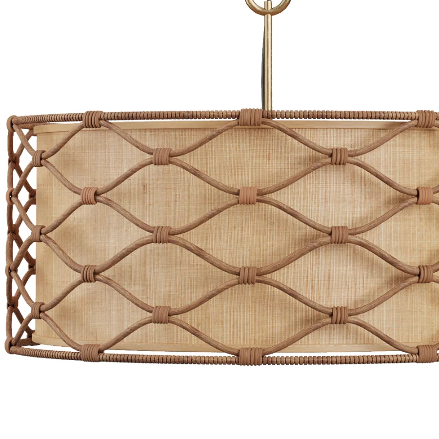 Partita Rattan Light Pendant Image 3