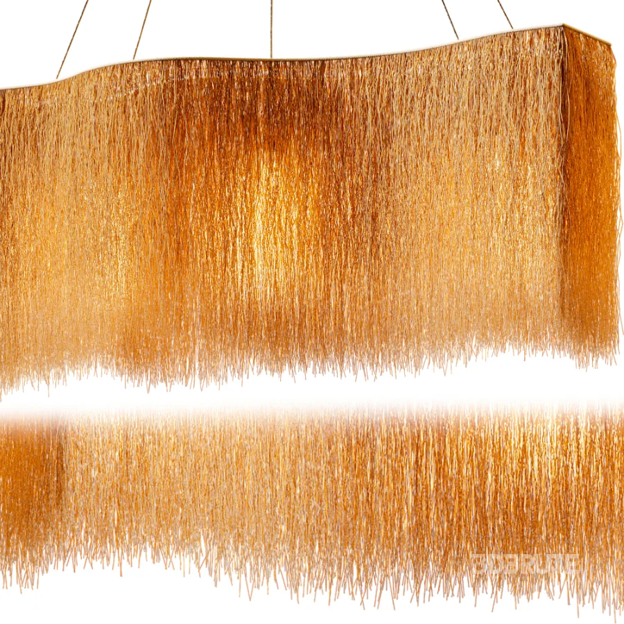 Organic Buriti Fiber Pendant Light Image 4