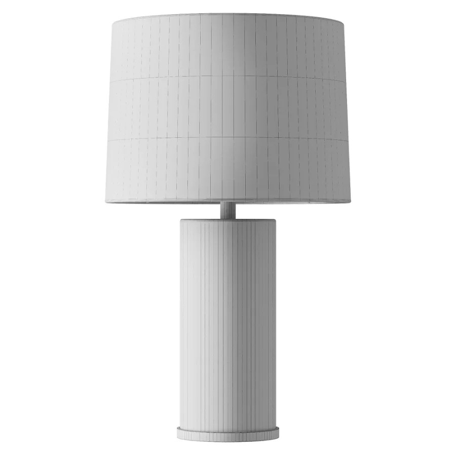 Abbyson Madison Navy Blue Lattice Table Lamp Image 3