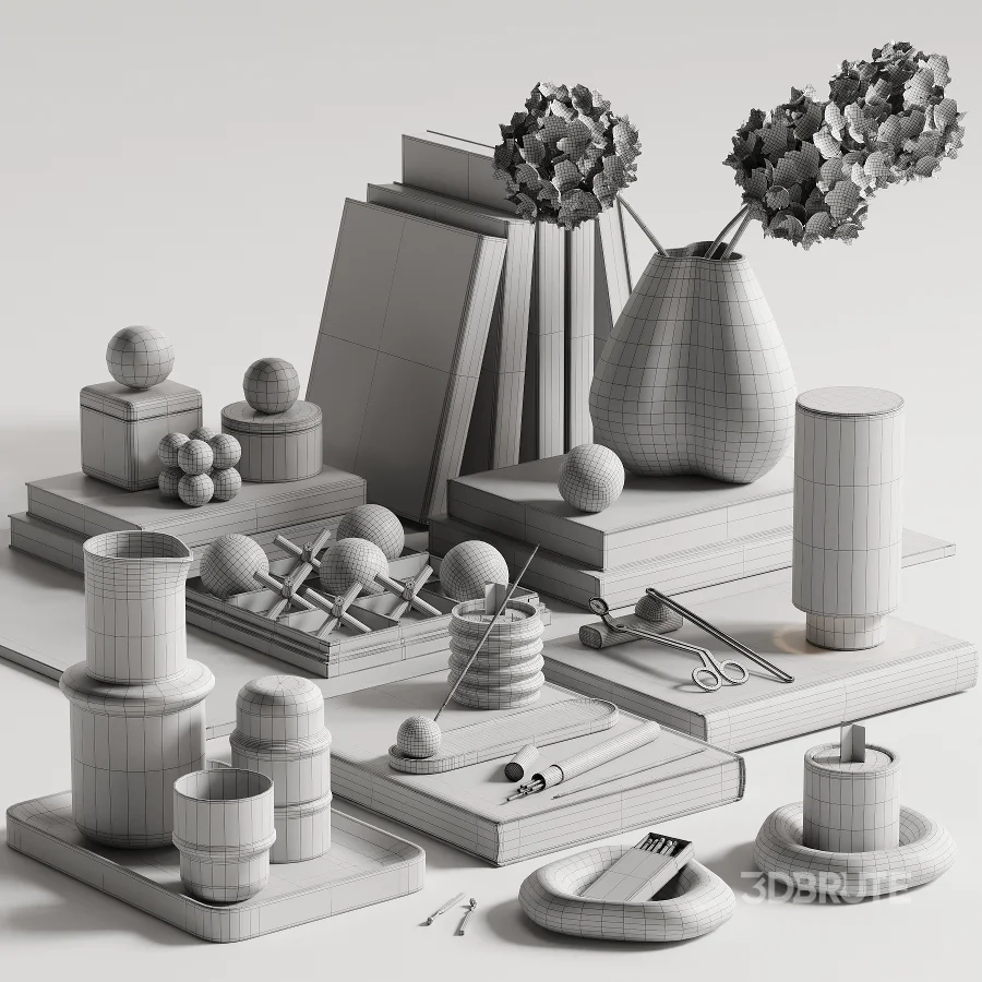 Tabletop Vintage Decor Set29 Image 2