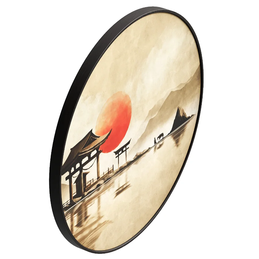 Japanese temple at sunrise Image 1