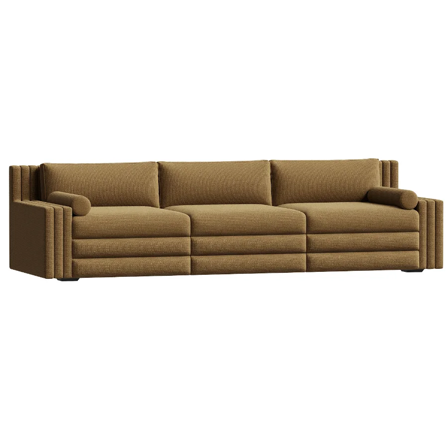 Salvadore Sofa in Army (300cm) by Laura Gonzalez Image 1