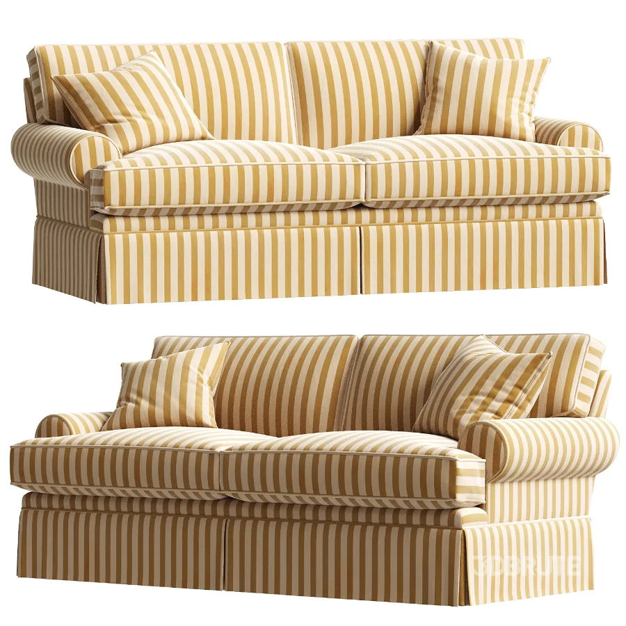 Maya Sofa Stripe Sunbrella Image 3
