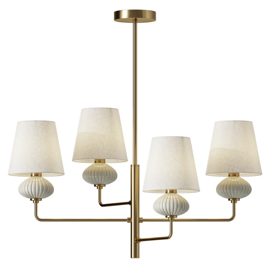 Freya Ceramics FR2029PL 04BS Pendant Light Image 1