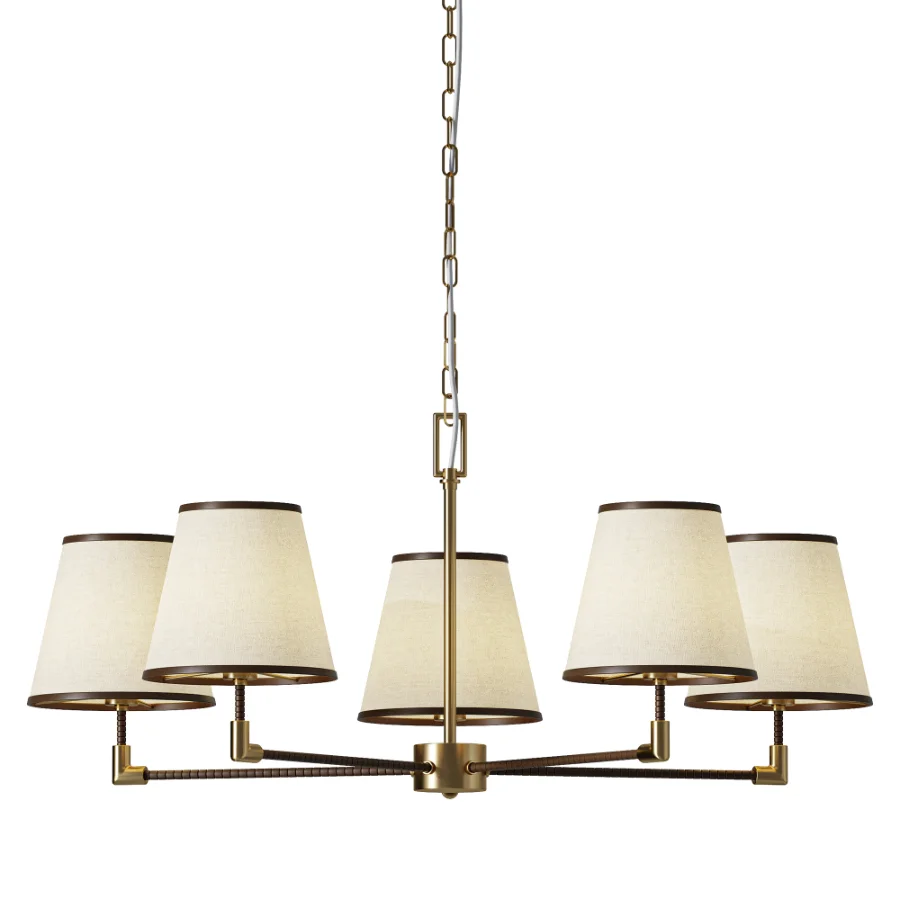 Gonzalez Modern 5 Light Textile Chandelier Image 1