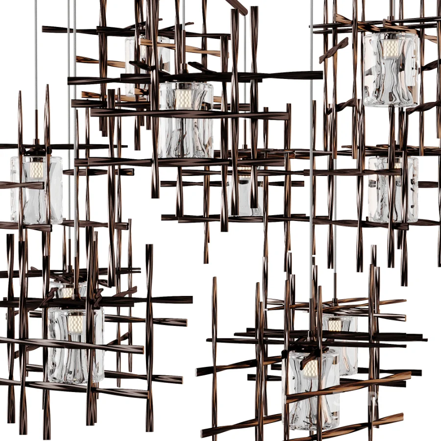 Tura Round Multi Light Pendant Image 7