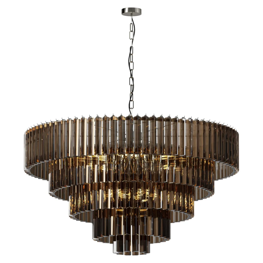 Trihedron Smoky 14 Light Chandelier Image 2