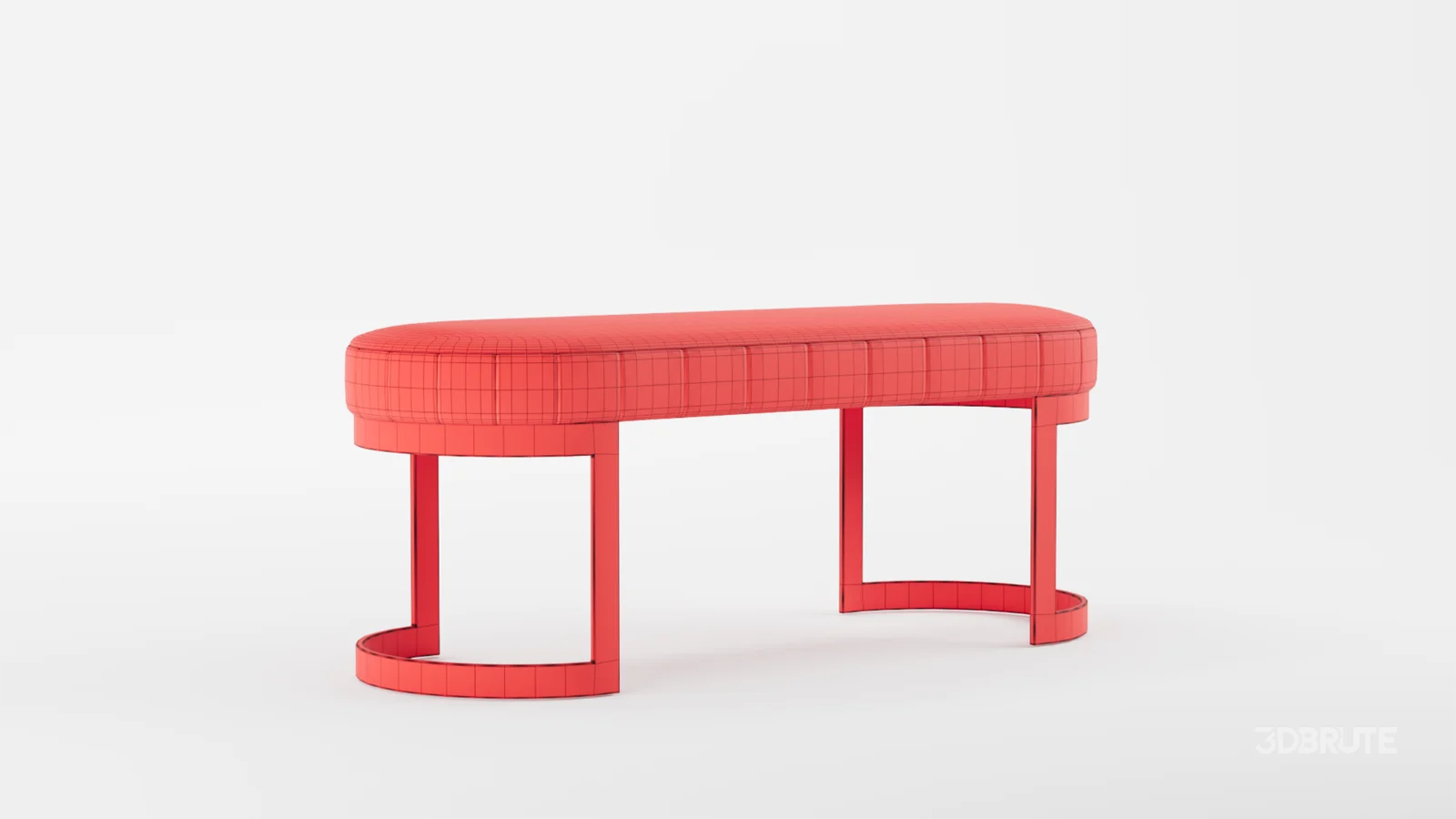 Meridian Furniture Lemar Velvet Bench Image 8