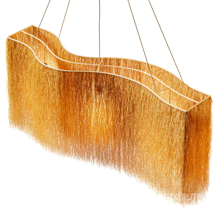 Organic Buriti Fiber Pendant Light Image 6