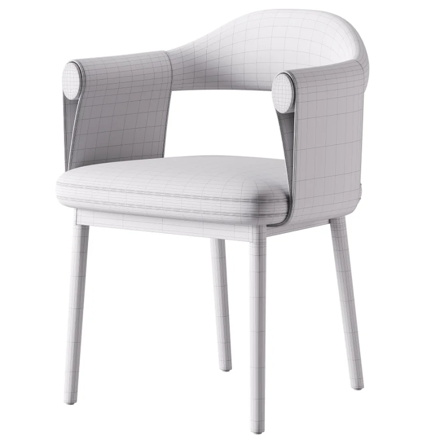 Gardner Modern Leather Dining Chair Image 6