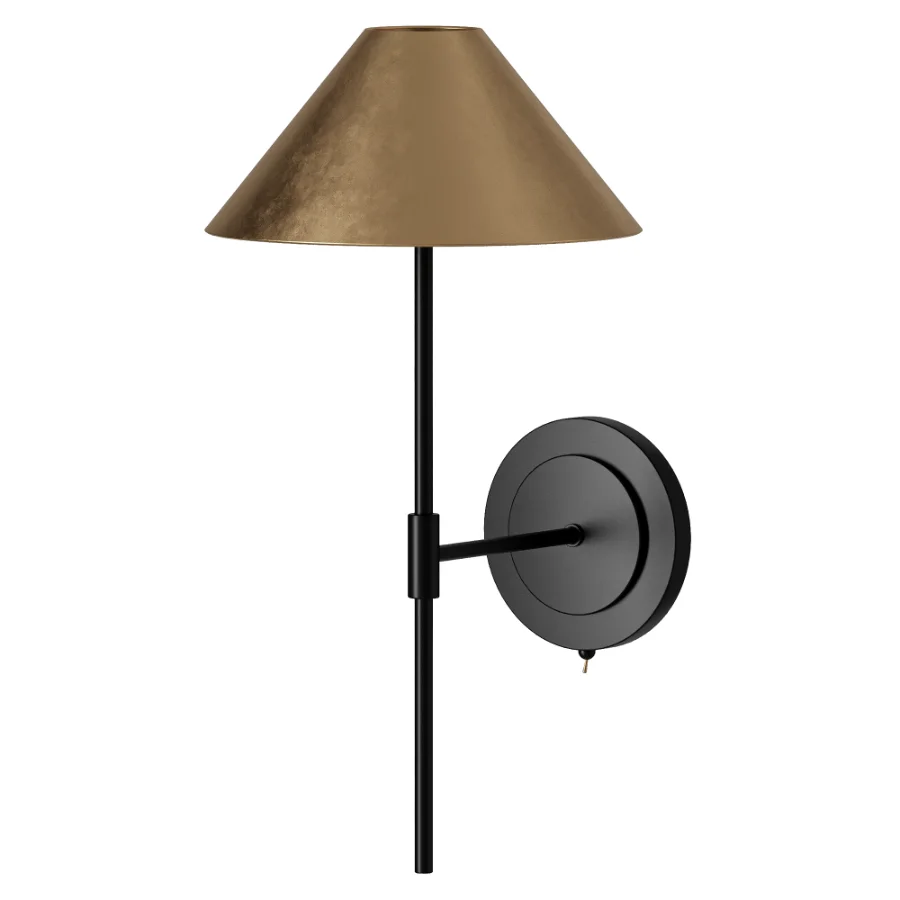 Orta aged brass and bronze wall light Image 1