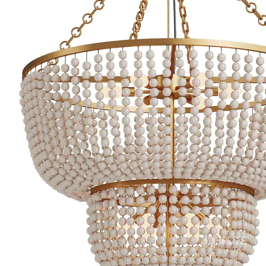 Beaded Kona Tiered Chandelier Image 5