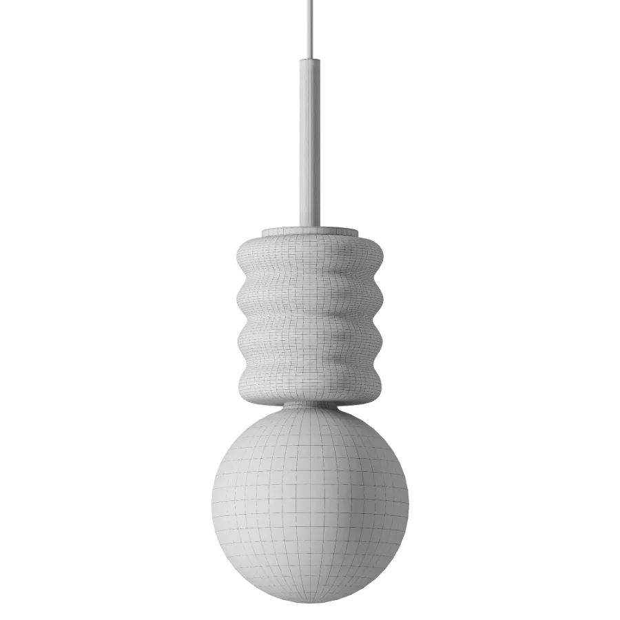 LED Chandelier Modern Stone Bedside Pendant Light Image 3