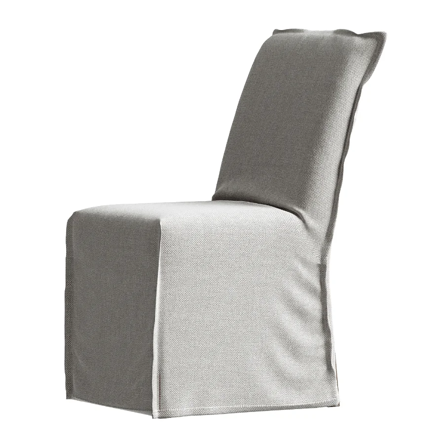 Addison Flange Slipcovered Dining Chair Image 1