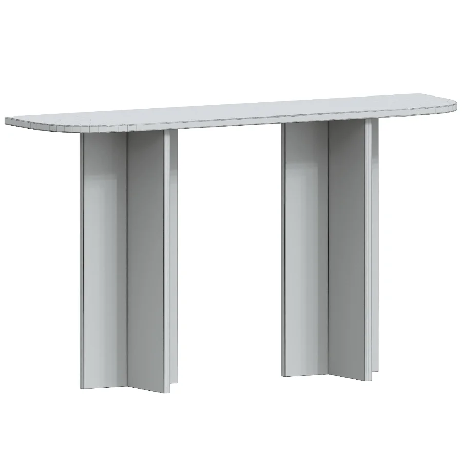 Sculptural Nero Console Table Image 1