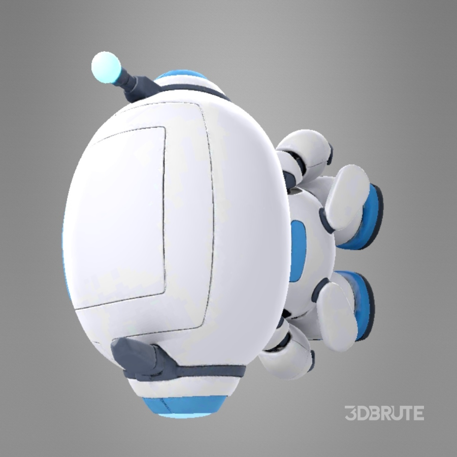 Cute Futuristic Robot Character Image 2