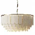 Cynthia Contemporary Layered Fabric Pendant Light - Thumbnail 2