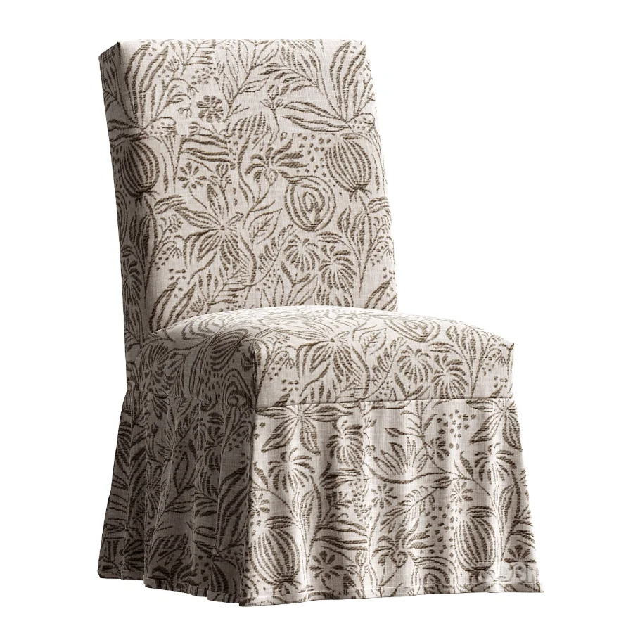LoveShackFancy Slipcovered Side Chair Image 4