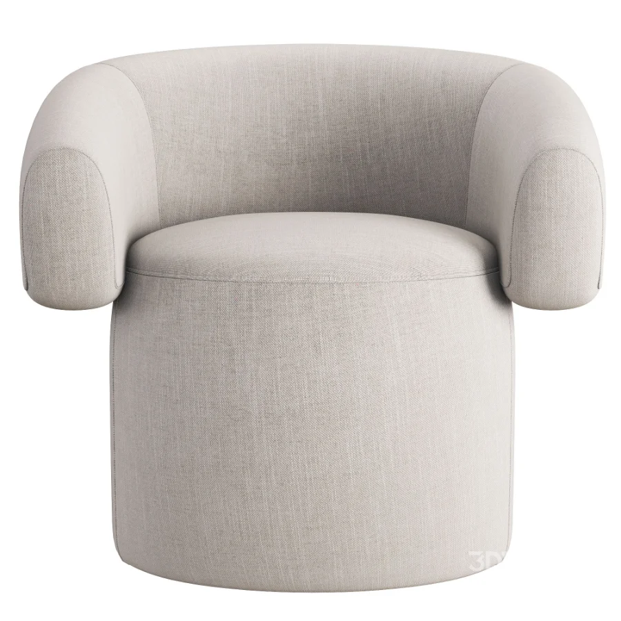 Ruff_Swivel_Small_Armchair Image 4