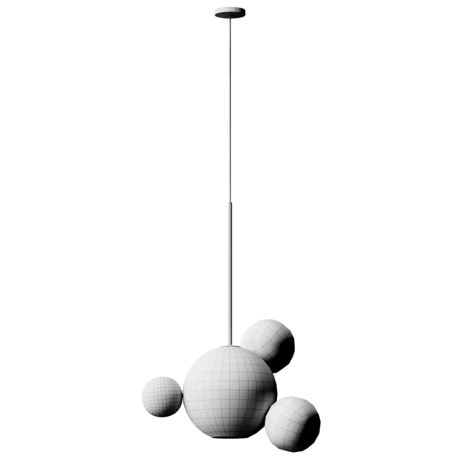 Clear Glass Ball Futuristic Chandeliers Image 5