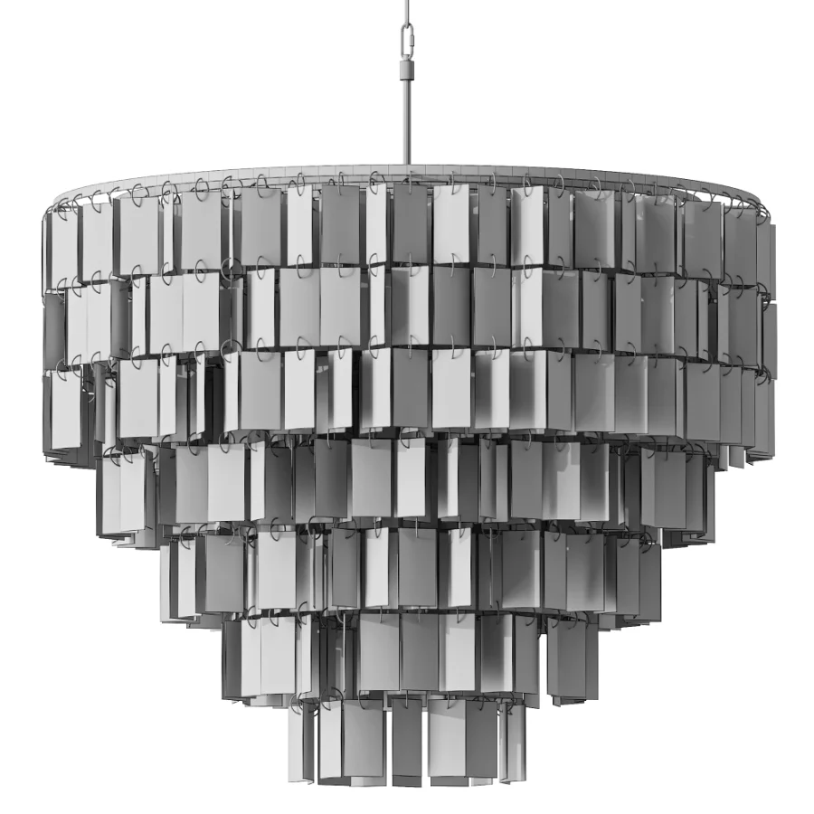 ALOADecor Capiz Shell Farmhouse Chandelier Image 1