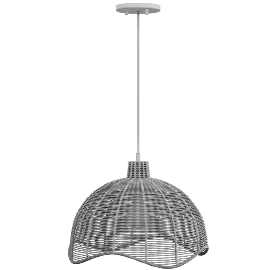 Farmhouse Rope Pendant Light Image 2