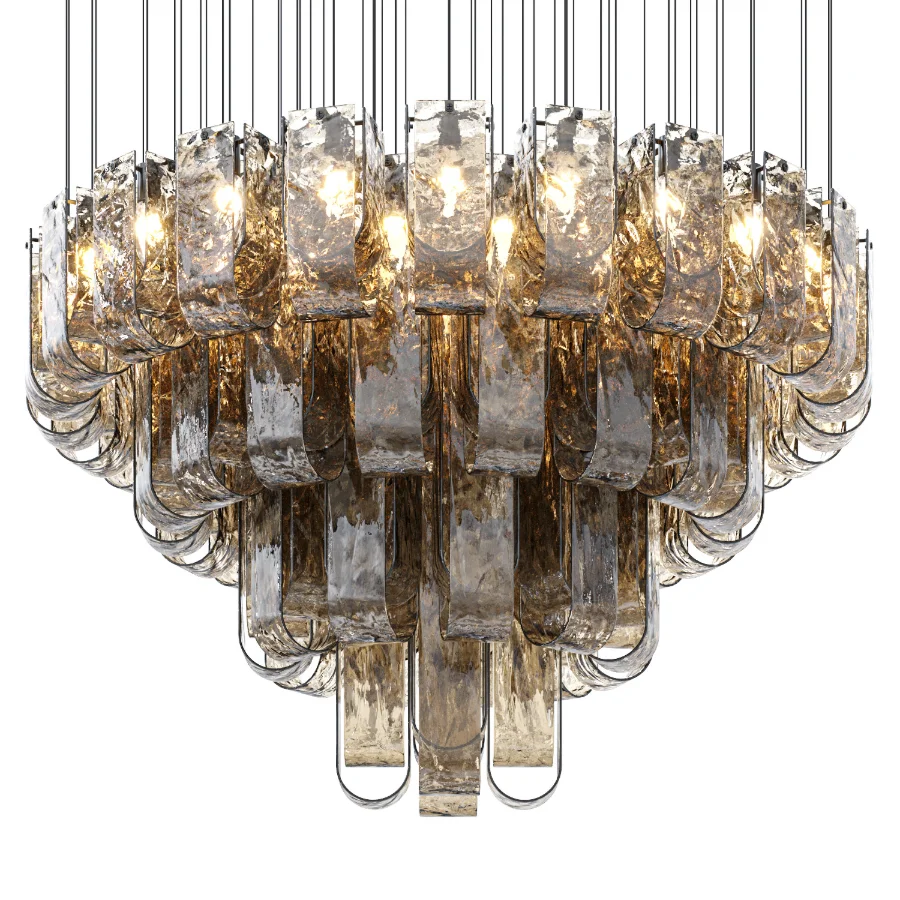 Luxury Glass Pendant Lights Frosty Glass Image 3