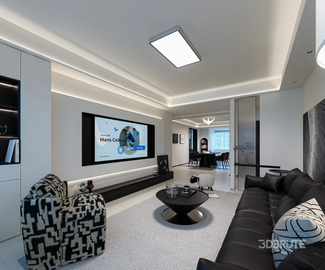 Modern living room dining room Image 2