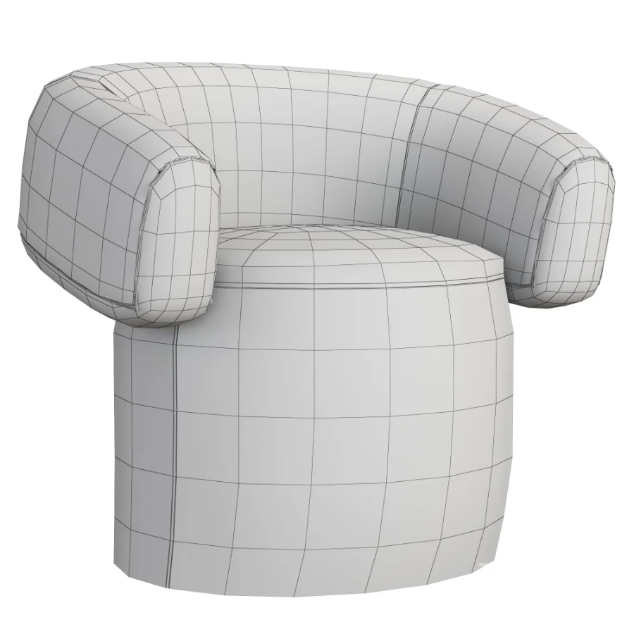 Ruff_Swivel_Small_Armchair Image 1