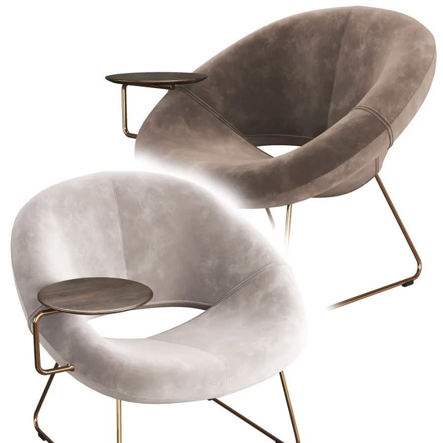 LXR18_Armchair_with_writing_tablet Image 1