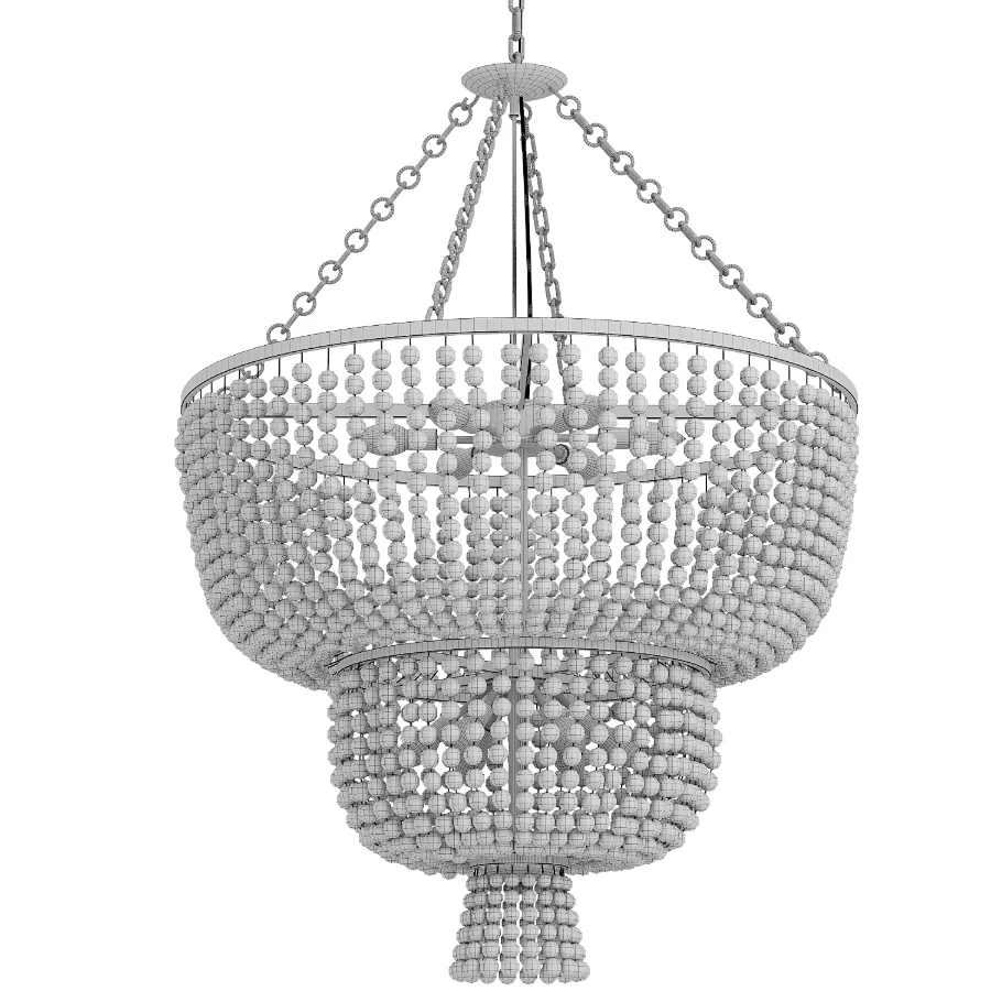 Beaded Kona Tiered Chandelier Image 2