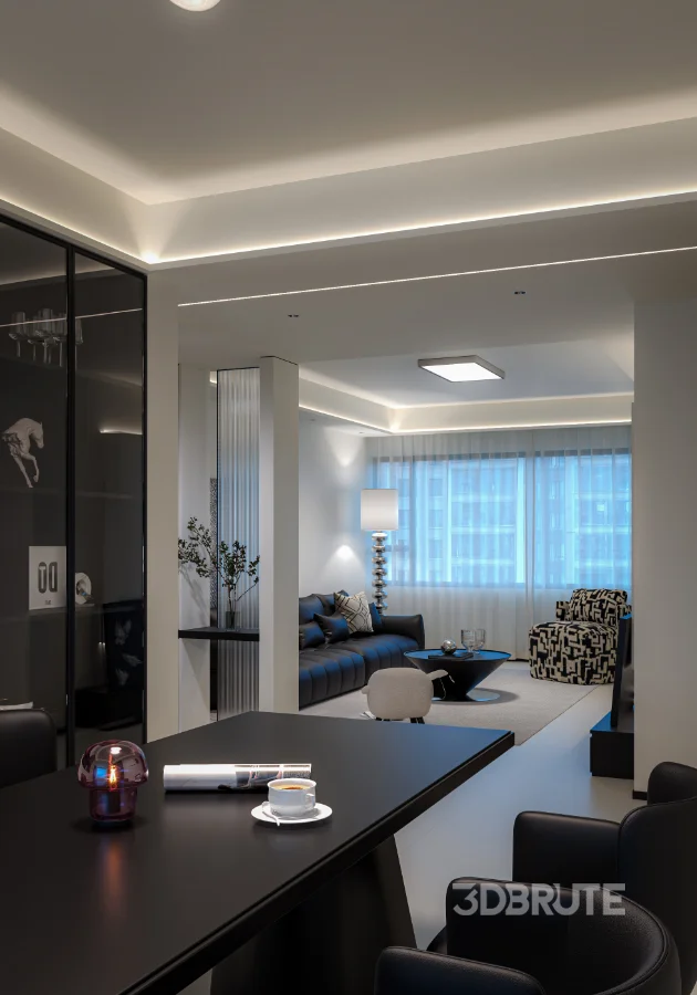 Modern living room dining room Image 9