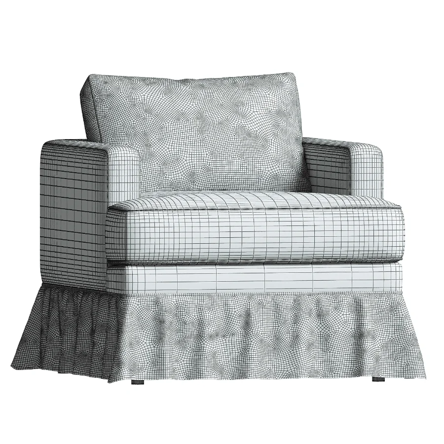 Bowen Ruffle Chair Image 2
